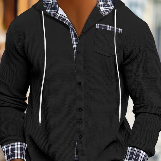 Sudadera Color Block con Capucha