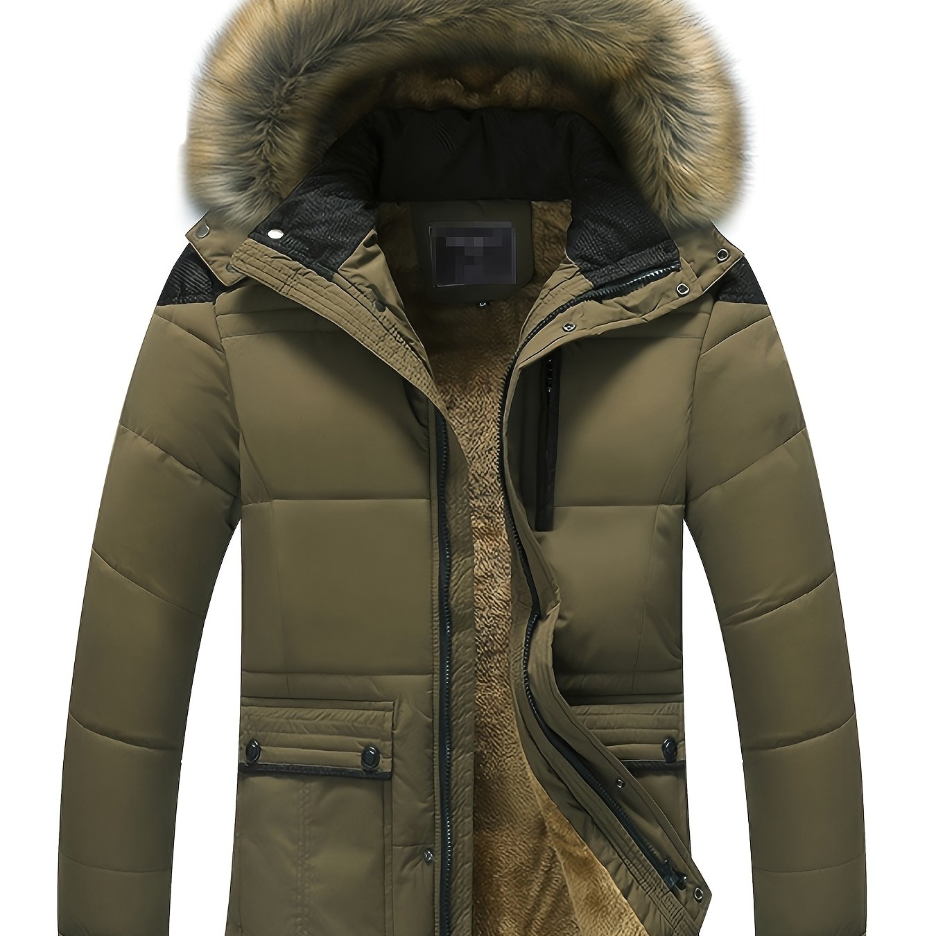 Chaqueta Fleece para Hombre Forro Polar y Largo Mid