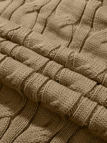 Suéter de Punto con Rayas para Hombre Elegancia Casual de Invierno