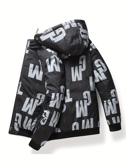 Abrigo con Capucha para Hombre Chaquetón Térmico Invierno