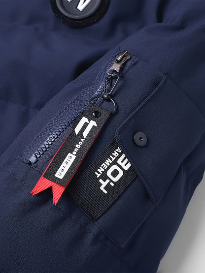 Chaqueta de inverno con forro polar casual para hombre