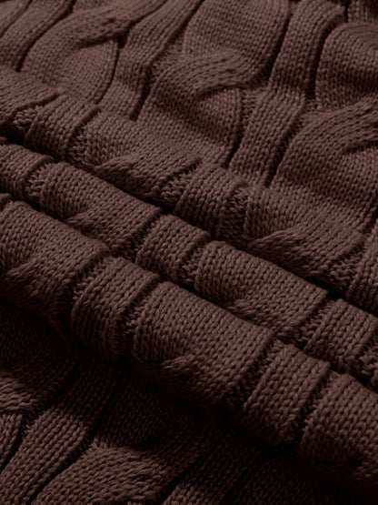 Suéter de Punto con Rayas para Hombre Elegancia Casual de Invierno