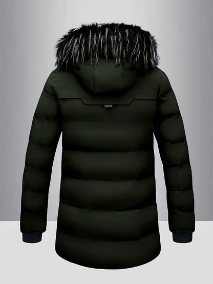 Chaqueta de inverno con forro polar casual para hombre