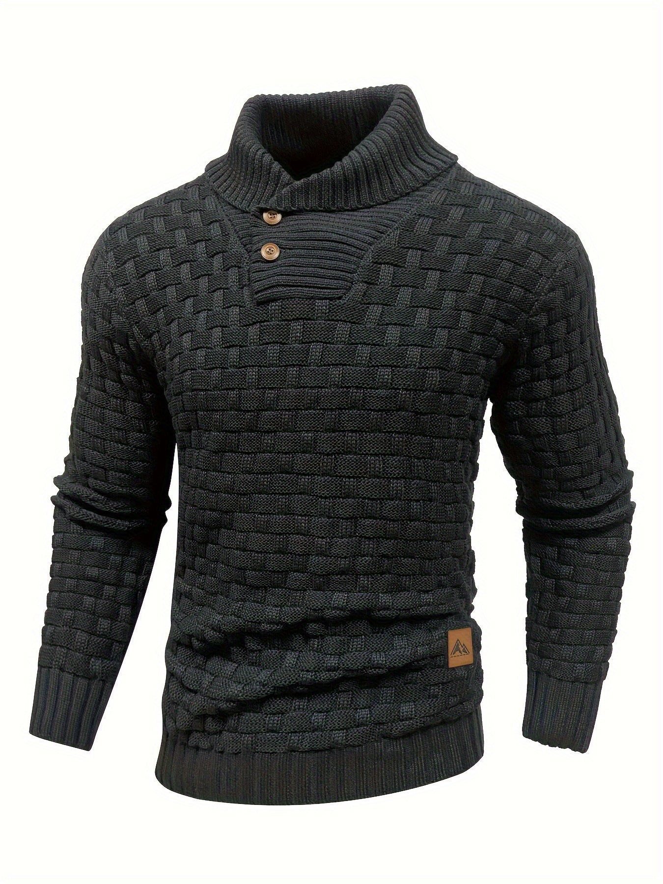 Jersey de invierno para hombre suéter elástico y elegante