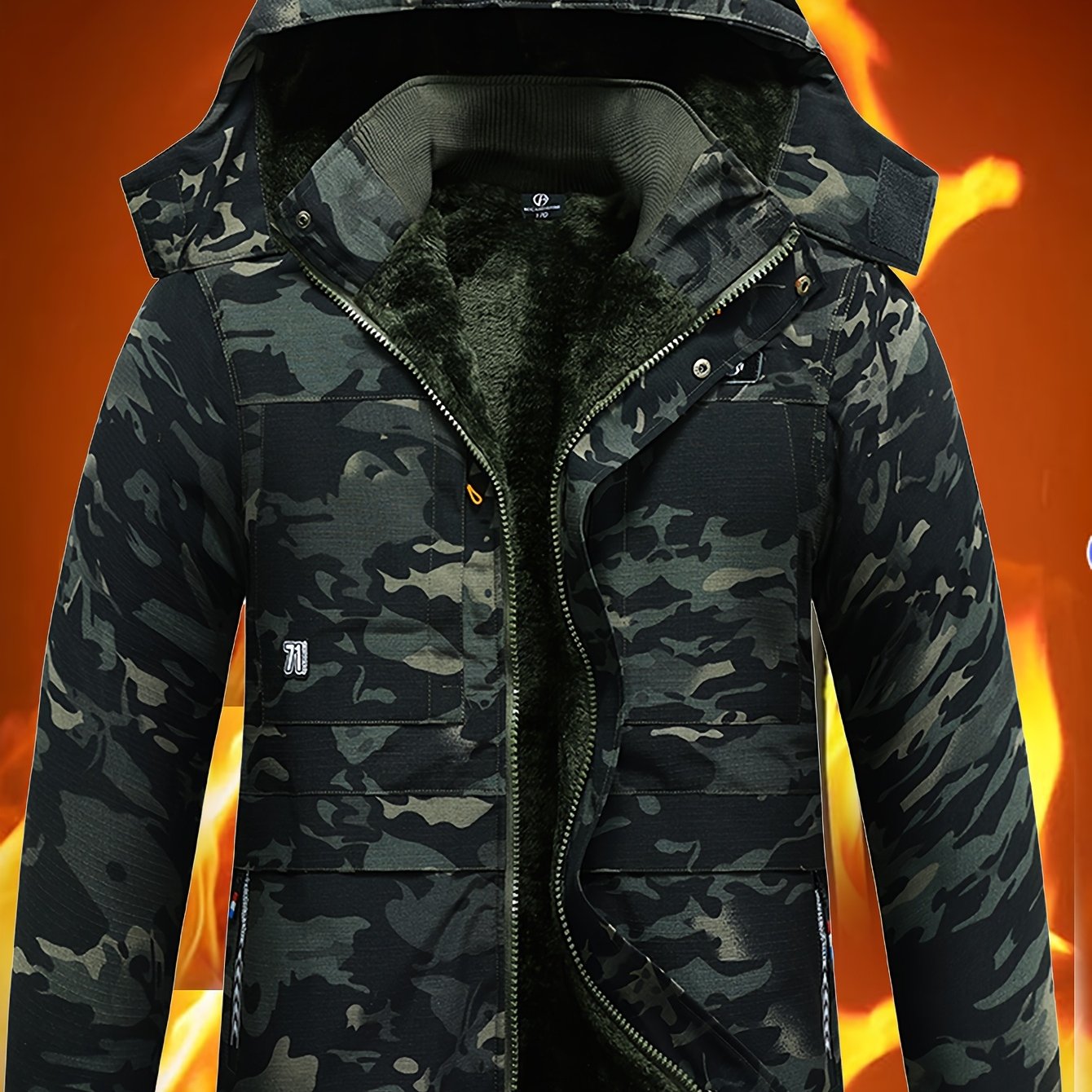 Chaqueta Casual inverno con Capucha para Hombre