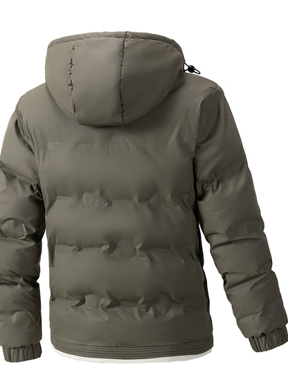 Chaqueta de Invierno para Hombre con Capucha y Forro Interior