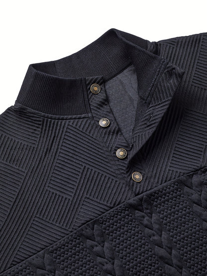 Jersey de Punto Henley Estilo y Comodidad Atemporal