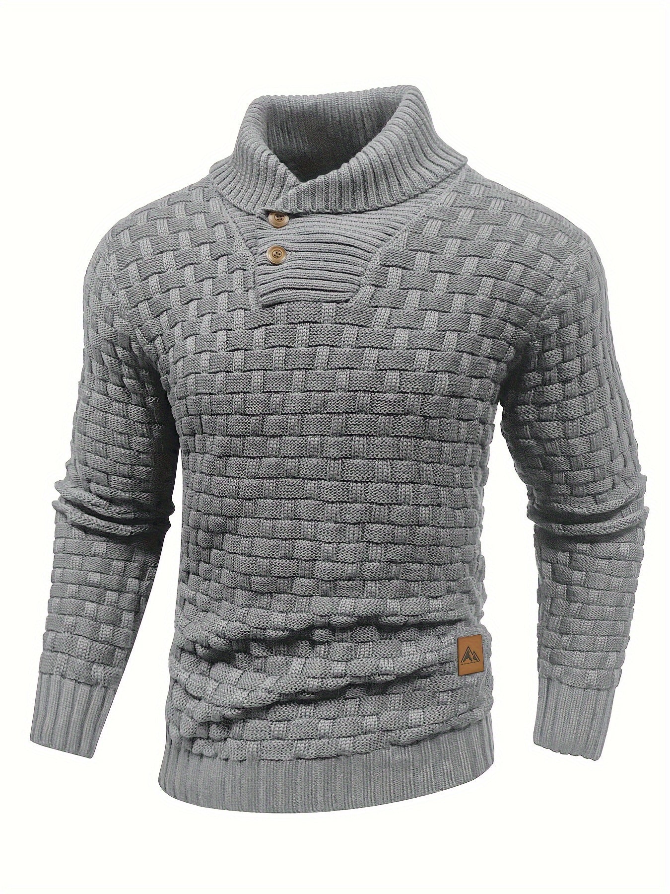 Jersey de invierno para hombre suéter elástico y elegante