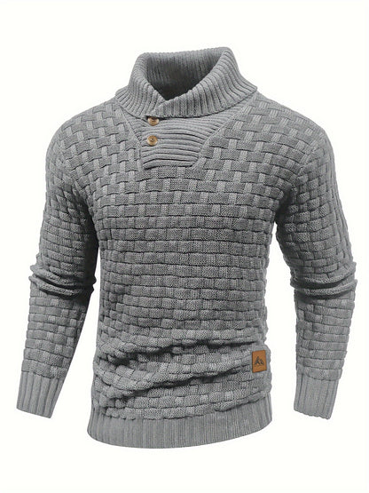 Jersey de invierno para hombre suéter elástico y elegante