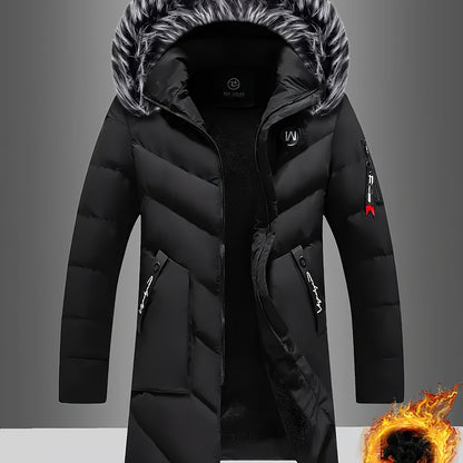 Chaqueta de inverno con forro polar casual para hombre