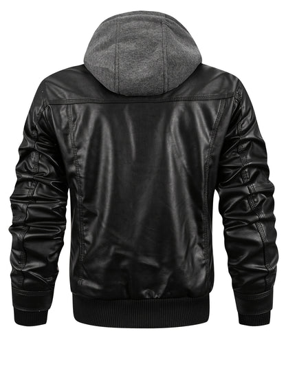 Chaqueta con capucha de invierno para hombre