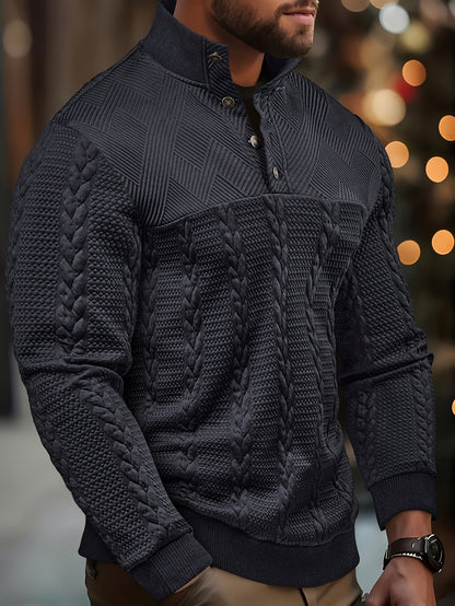 Jersey de Punto Henley Estilo y Comodidad Atemporal