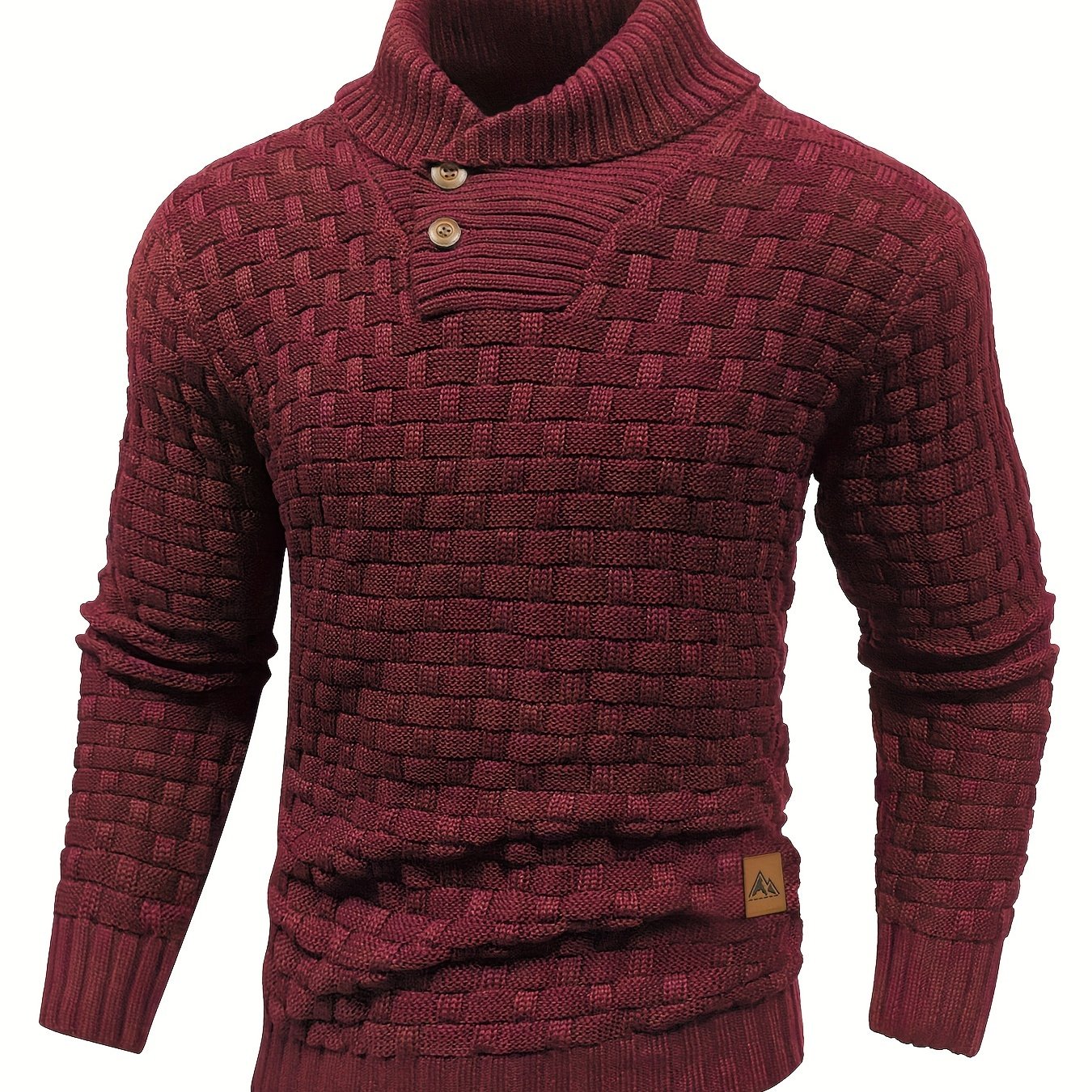 Jersey de invierno para hombre suéter elástico y elegante
