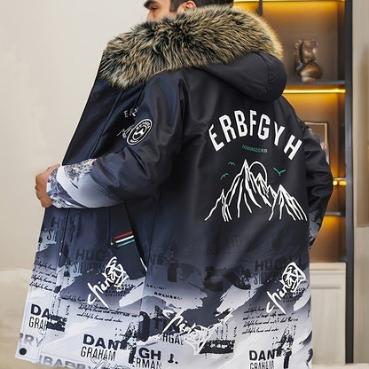 Chaqueta de Invierno para Hombre con Capucha y Cremallera