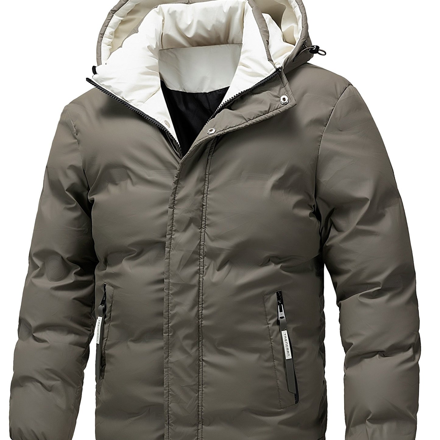 Chaqueta de Invierno para Hombre con Capucha y Forro Interior