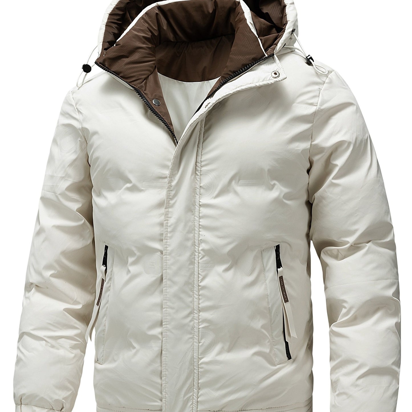 Chaqueta de Invierno para Hombre con Capucha y Forro Interior