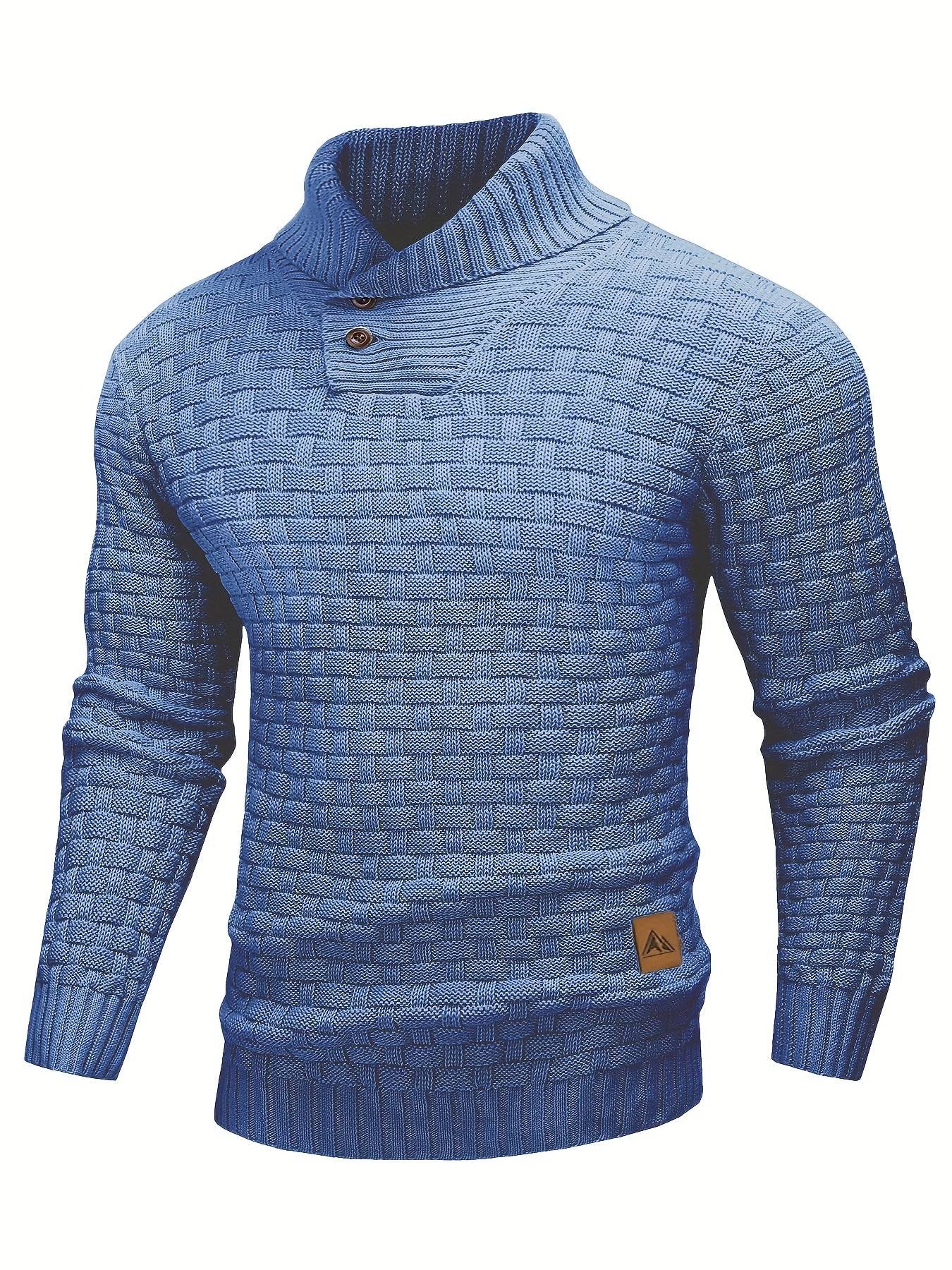 Jersey de invierno para hombre suéter elástico y elegante