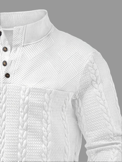 Jersey de Punto Henley Estilo y Comodidad Atemporal