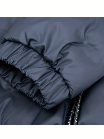 Abrigo Acolchado para Hombre Capucha y Forro Polar