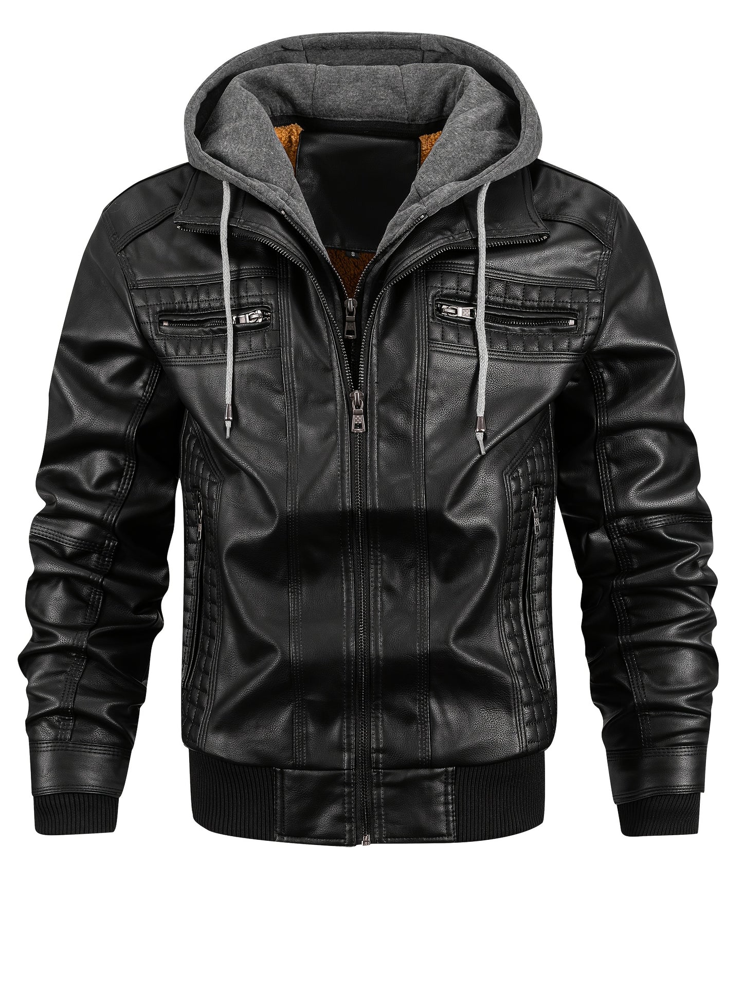 Chaqueta con capucha de invierno para hombre