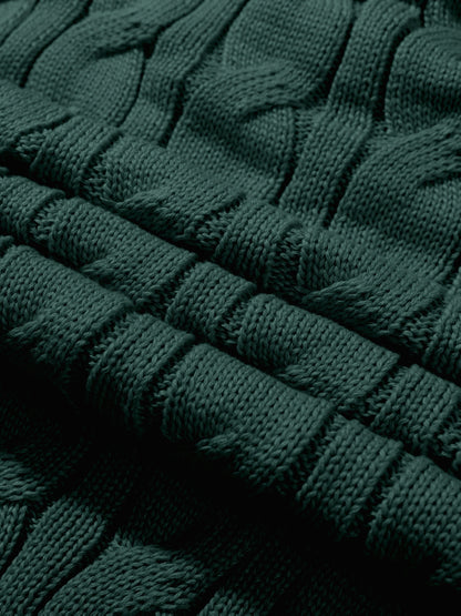 Suéter de Punto con Rayas para Hombre Elegancia Casual de Invierno