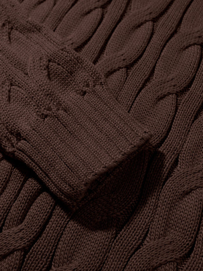 Suéter de Punto con Rayas para Hombre Elegancia Casual de Invierno