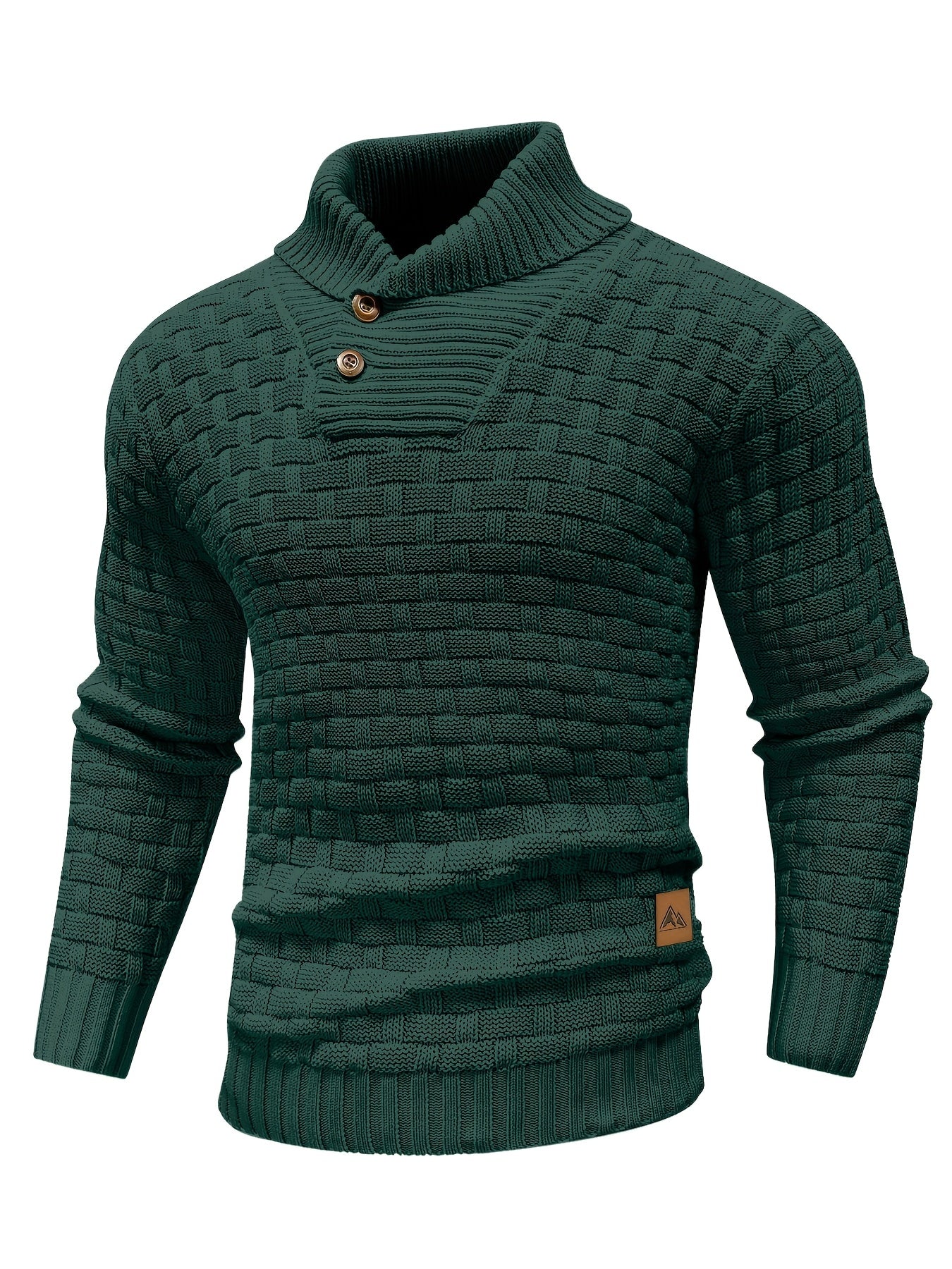 Jersey de invierno para hombre suéter elástico y elegante