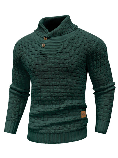 Jersey de invierno para hombre suéter elástico y elegante