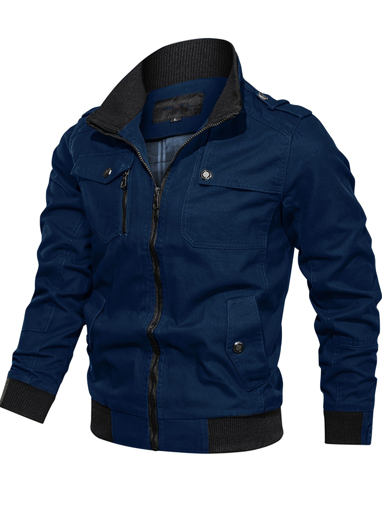 Chaqueta Multibolsillos para Hombre Abrigo de algodón