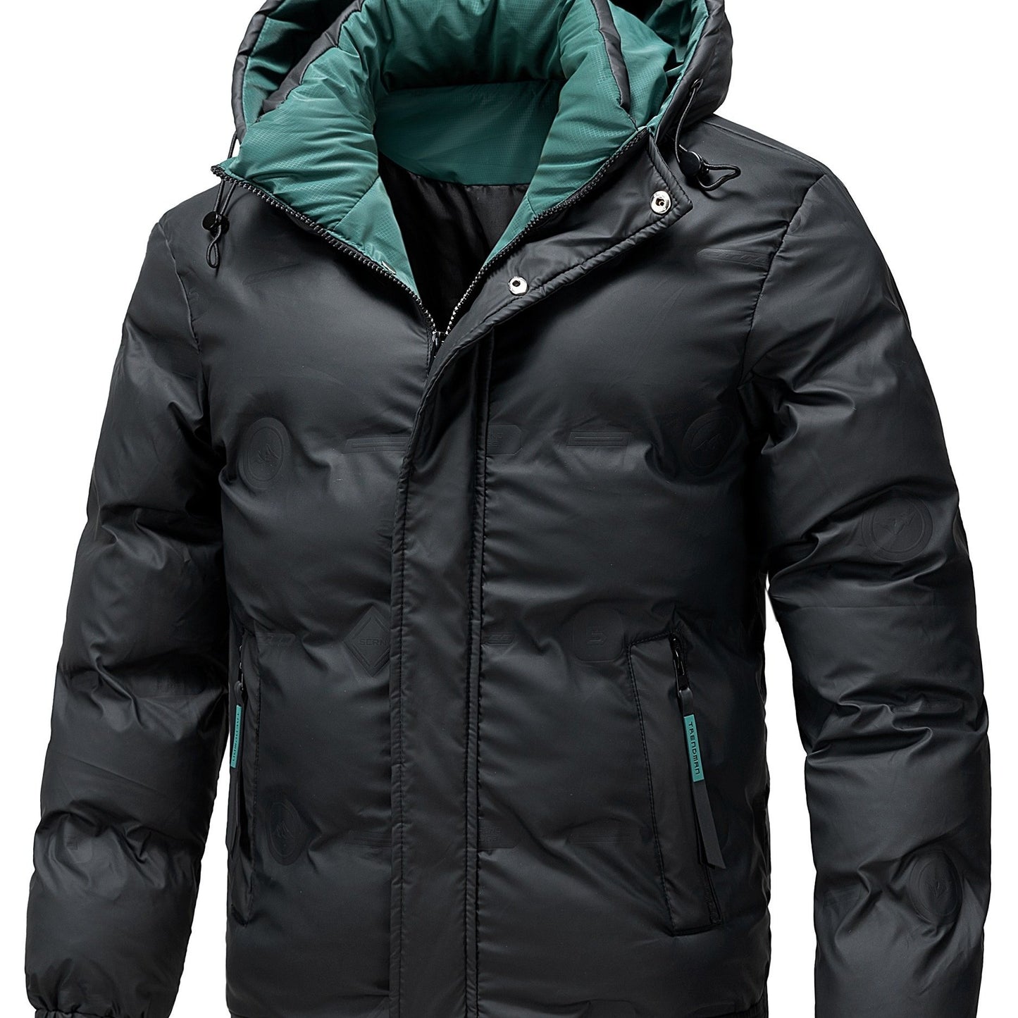 Chaqueta de Invierno para Hombre con Capucha y Forro Interior