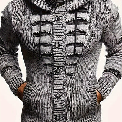 Sudaderas vintage para hombre Diseño con capucha y botones