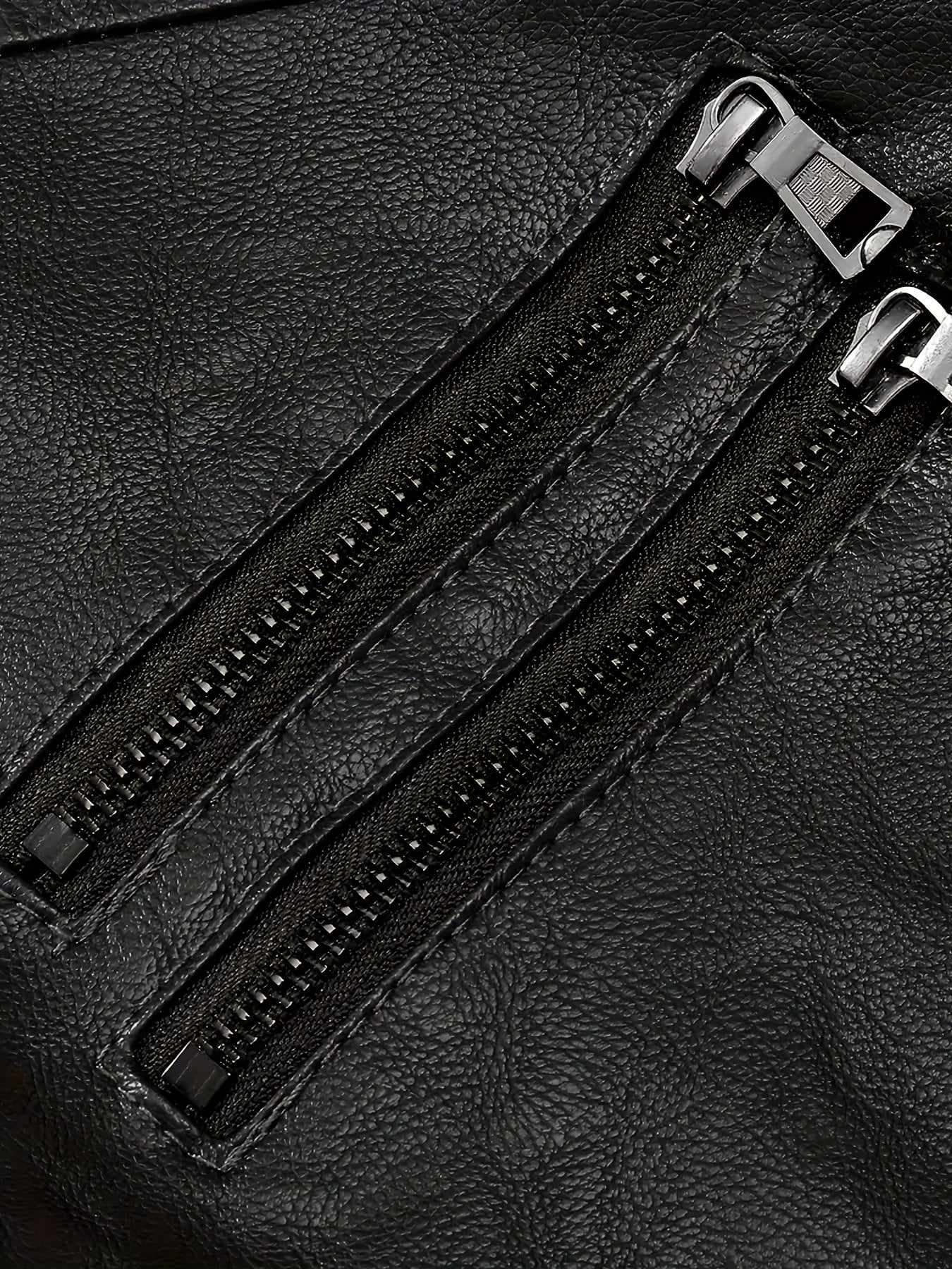 Chaqueta Retro de Cuero PU para Hombre