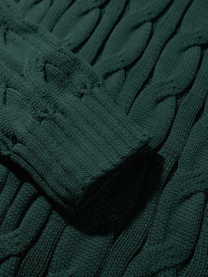 Suéter de Punto con Rayas para Hombre Elegancia Casual de Invierno