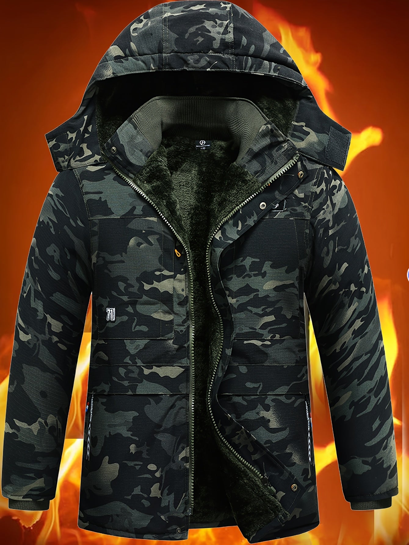 Chaqueta Casual inverno con Capucha para Hombre