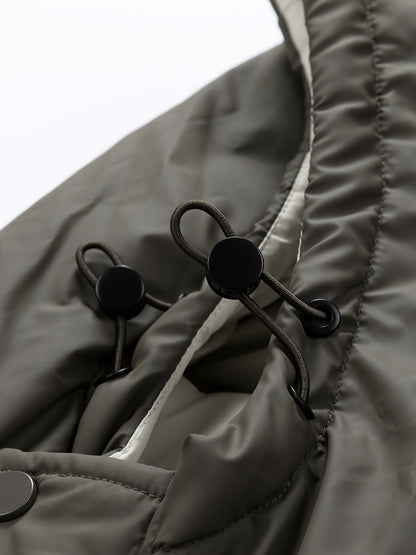 Chaqueta de Invierno para Hombre con Capucha y Forro Interior