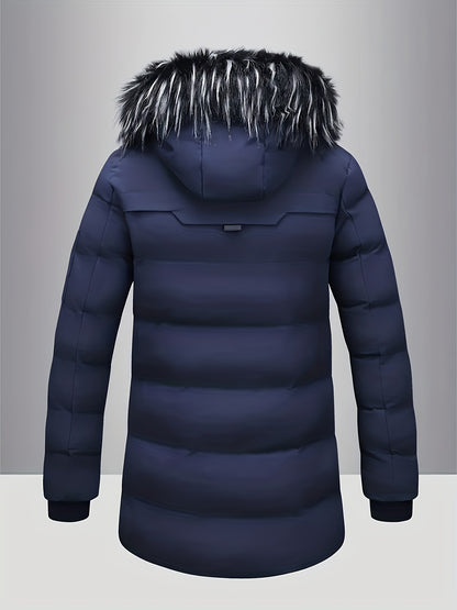 Chaqueta de inverno con forro polar casual para hombre