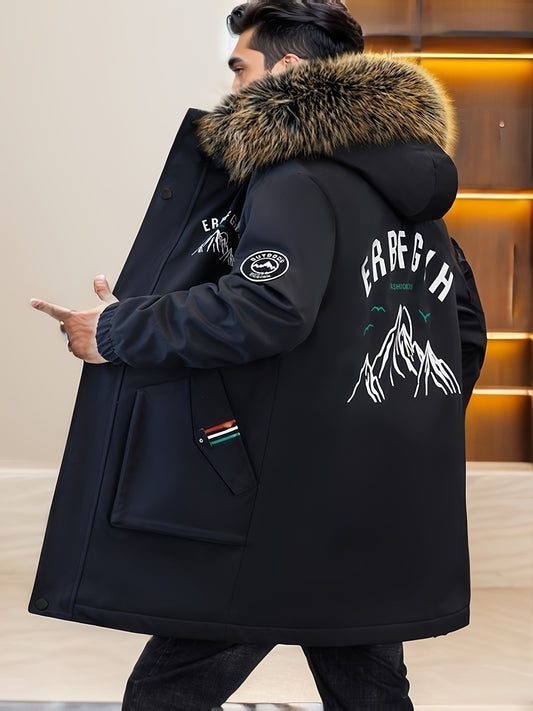 Chaqueta de Invierno para Hombre con Capucha y Cremallera