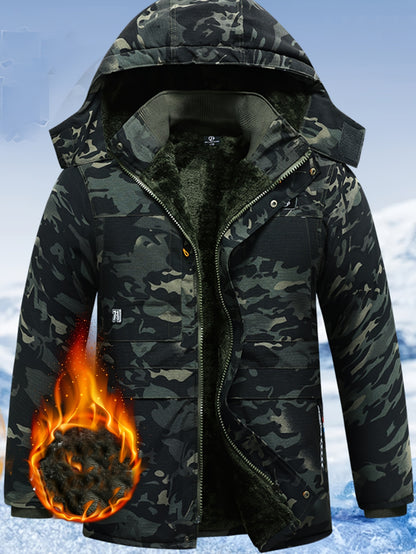 Chaqueta Casual inverno con Capucha para Hombre