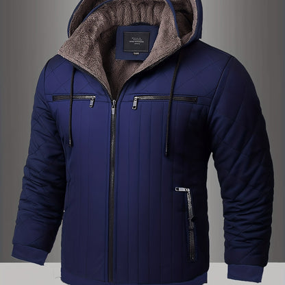 Abrigo con Capucha para Hombre  Forro Polar