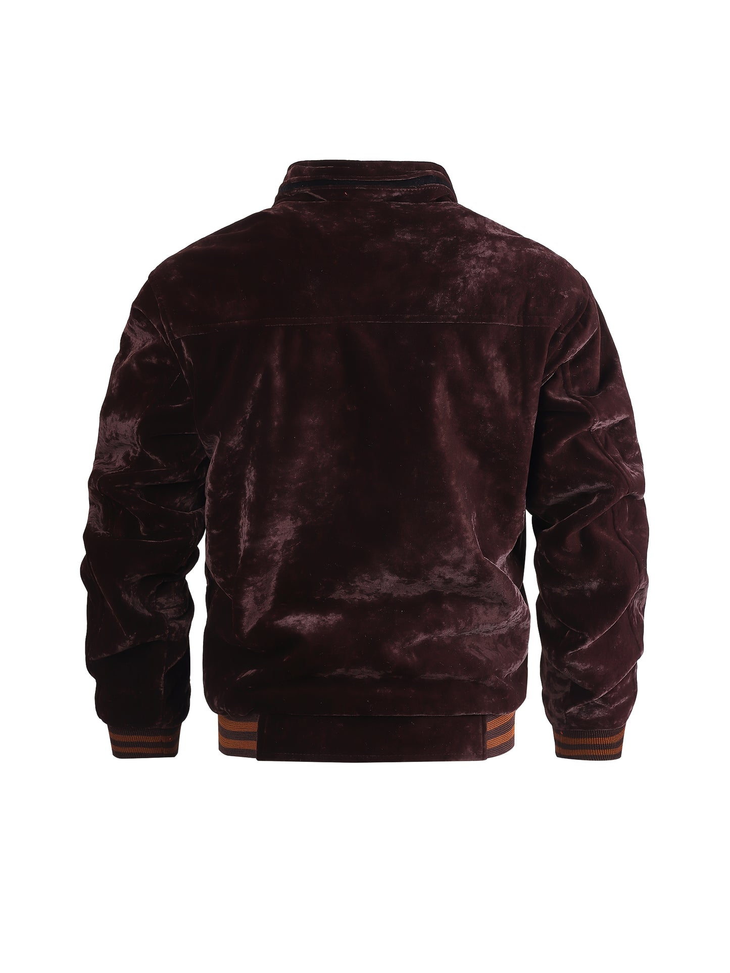 Chaqueta Fleece Vintage para Hombre Cuello Alto y Tejido Poliéster