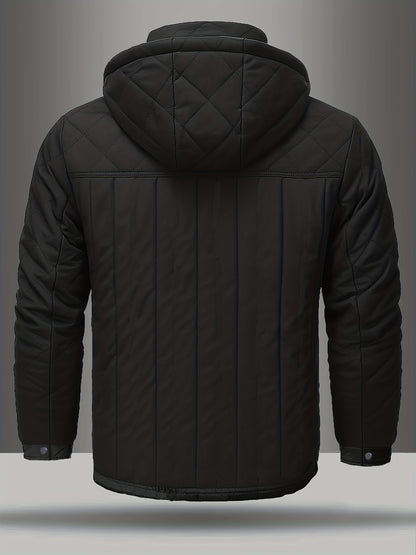 Abrigo con Capucha para Hombre  Forro Polar