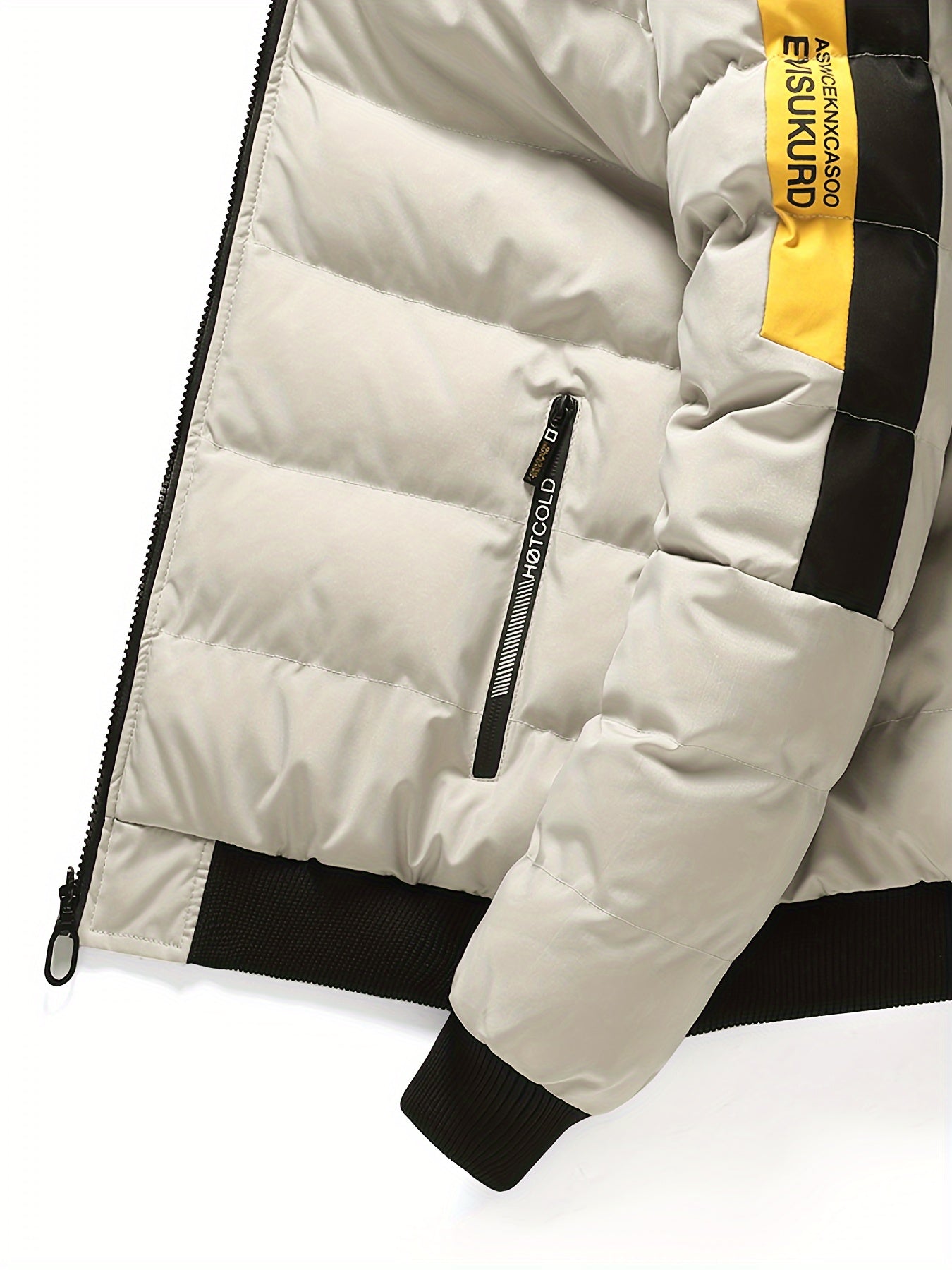 Abrigo con Capucha para Hombre Chaquetón Térmico Invierno