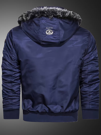 Abrigo con Capucha para Hombre  Antiviento y Frío