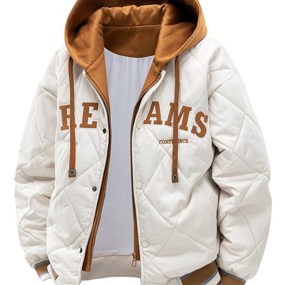 Chaqueta con Capucha y Diseño Deportivo