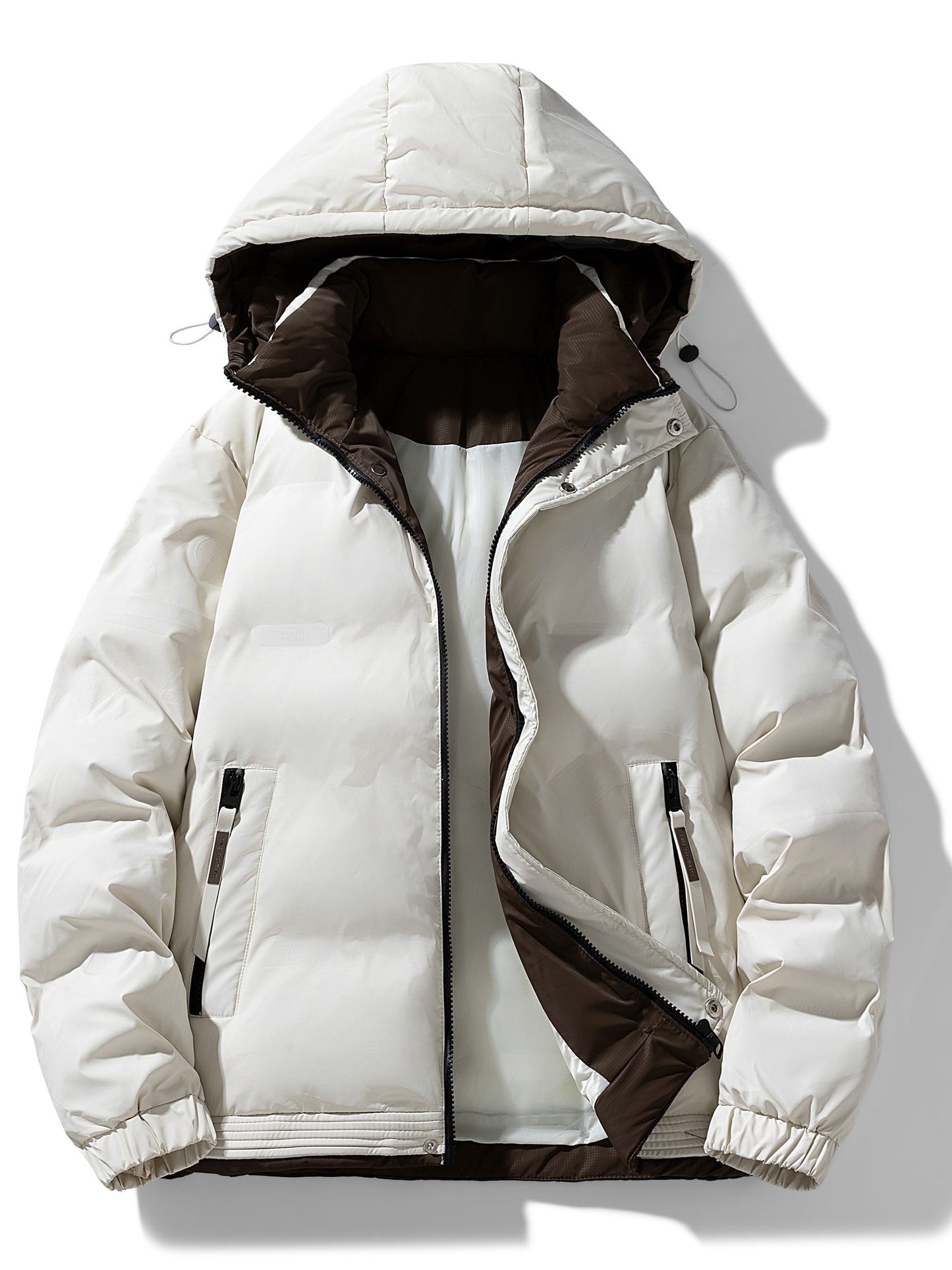 Chaqueta de Invierno para Hombre con Capucha y Forro Interior