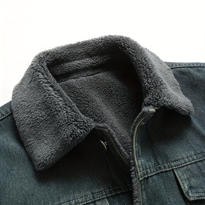 Chaqueta de Invierno para Hombre con Solapa y Forro Interior