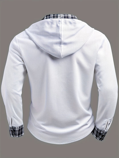 Sudadera Color Block con Capucha