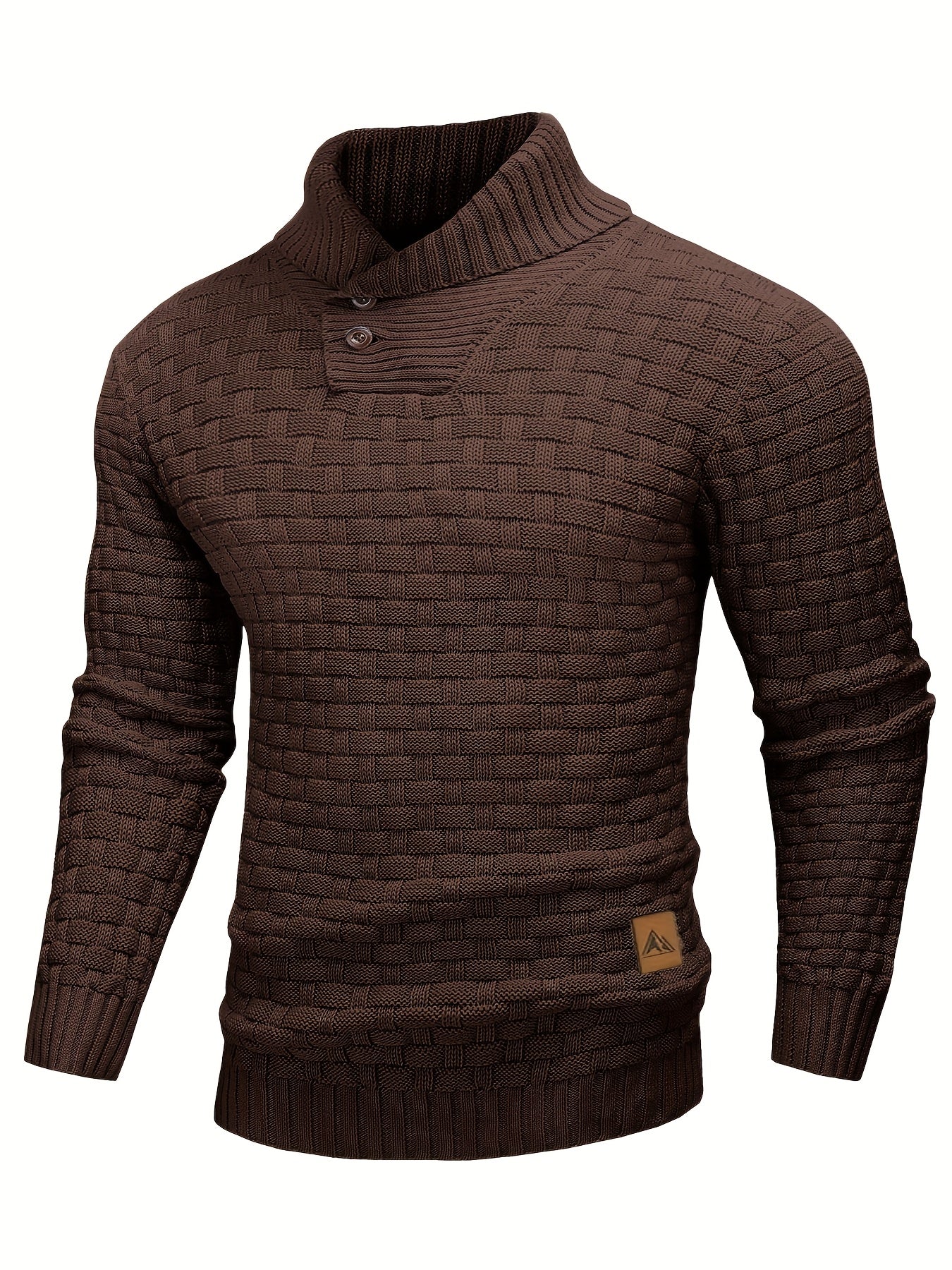 Jersey de invierno para hombre suéter elástico y elegante