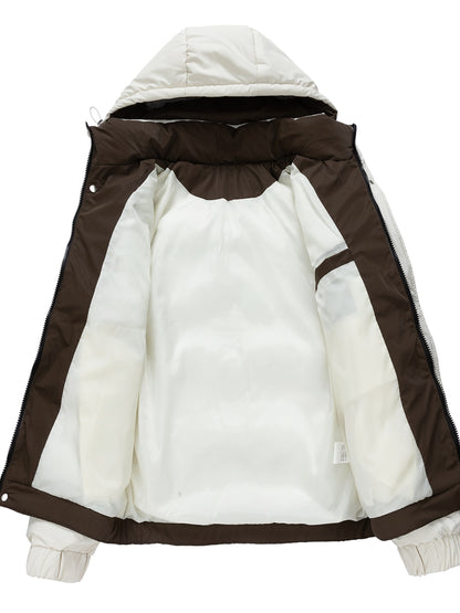 Chaqueta de Invierno para Hombre con Capucha y Forro Interior