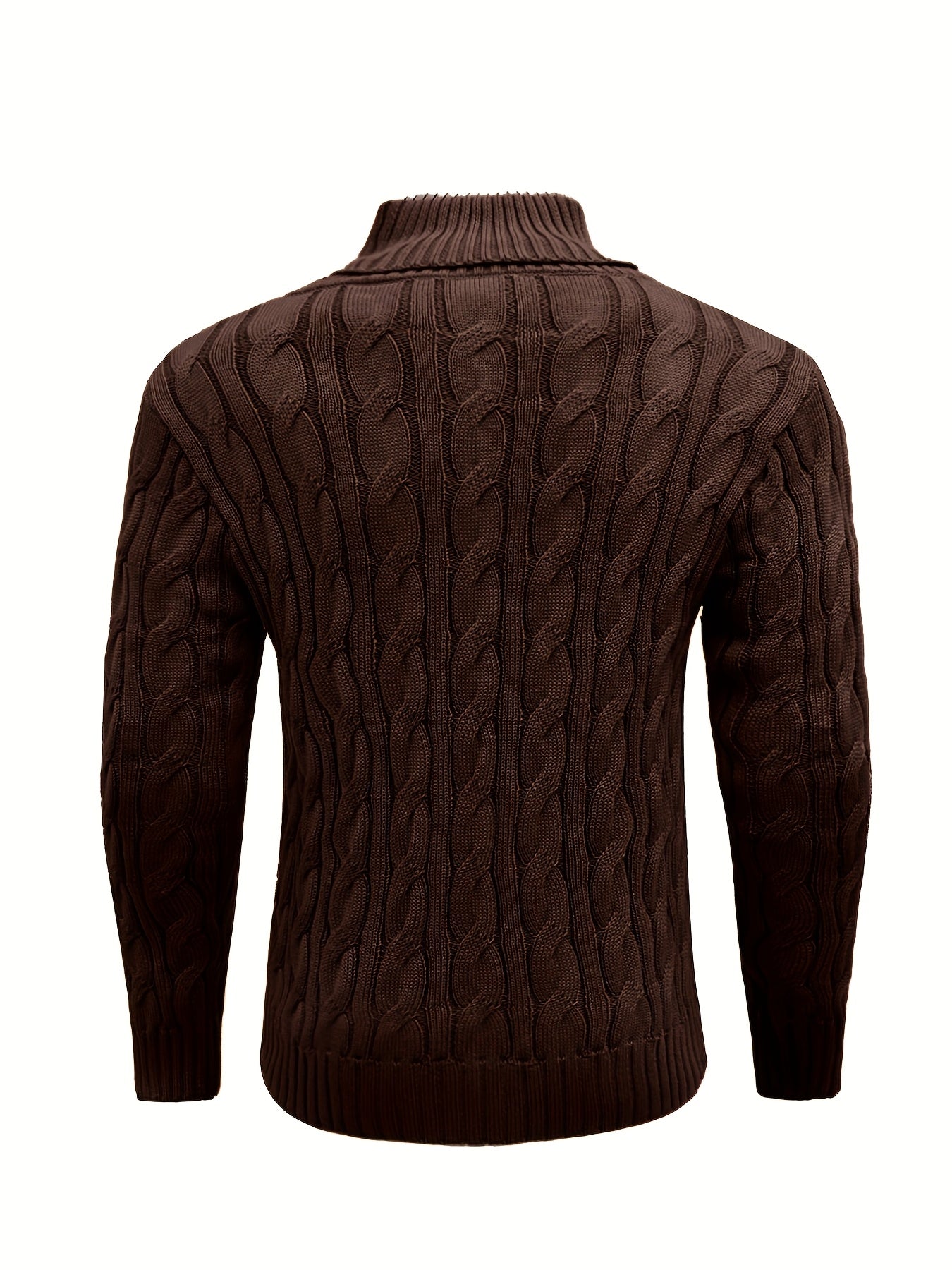 Suéter de Punto con Rayas para Hombre Elegancia Casual de Invierno